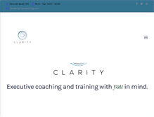 Tablet Screenshot of claritycoaching.com